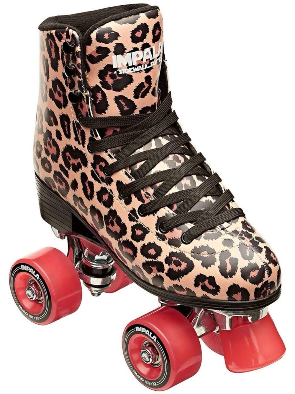 Impala Leopard Print Roller Skates